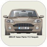 Aston Martin V12 Vanquish 2002-07 Coaster 1
